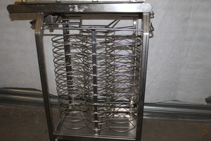 Thumbnail image of 3 Stainless Steel Commercial Kitchen Plate Rack Holders 20 Per Trolley