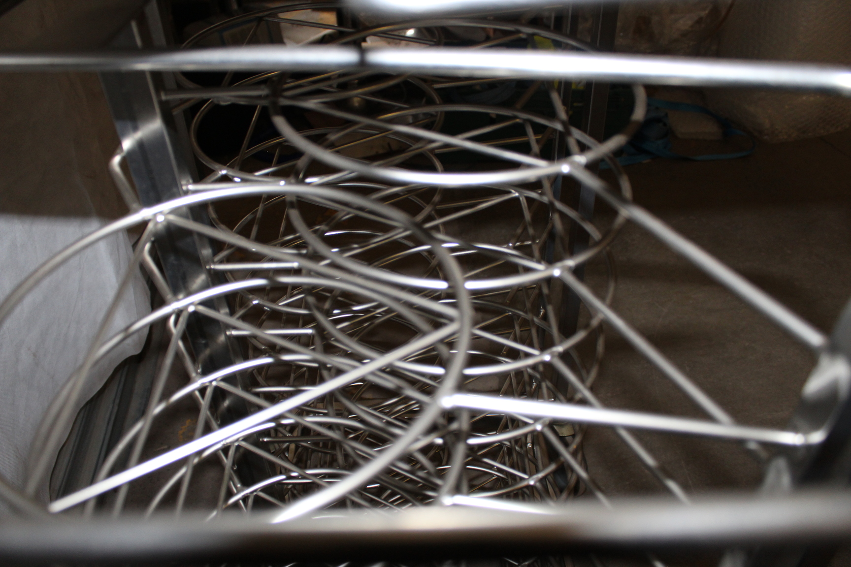 Image of 3 Stainless Steel Commercial Kitchen Plate Rack Holders 20 Per Trolley