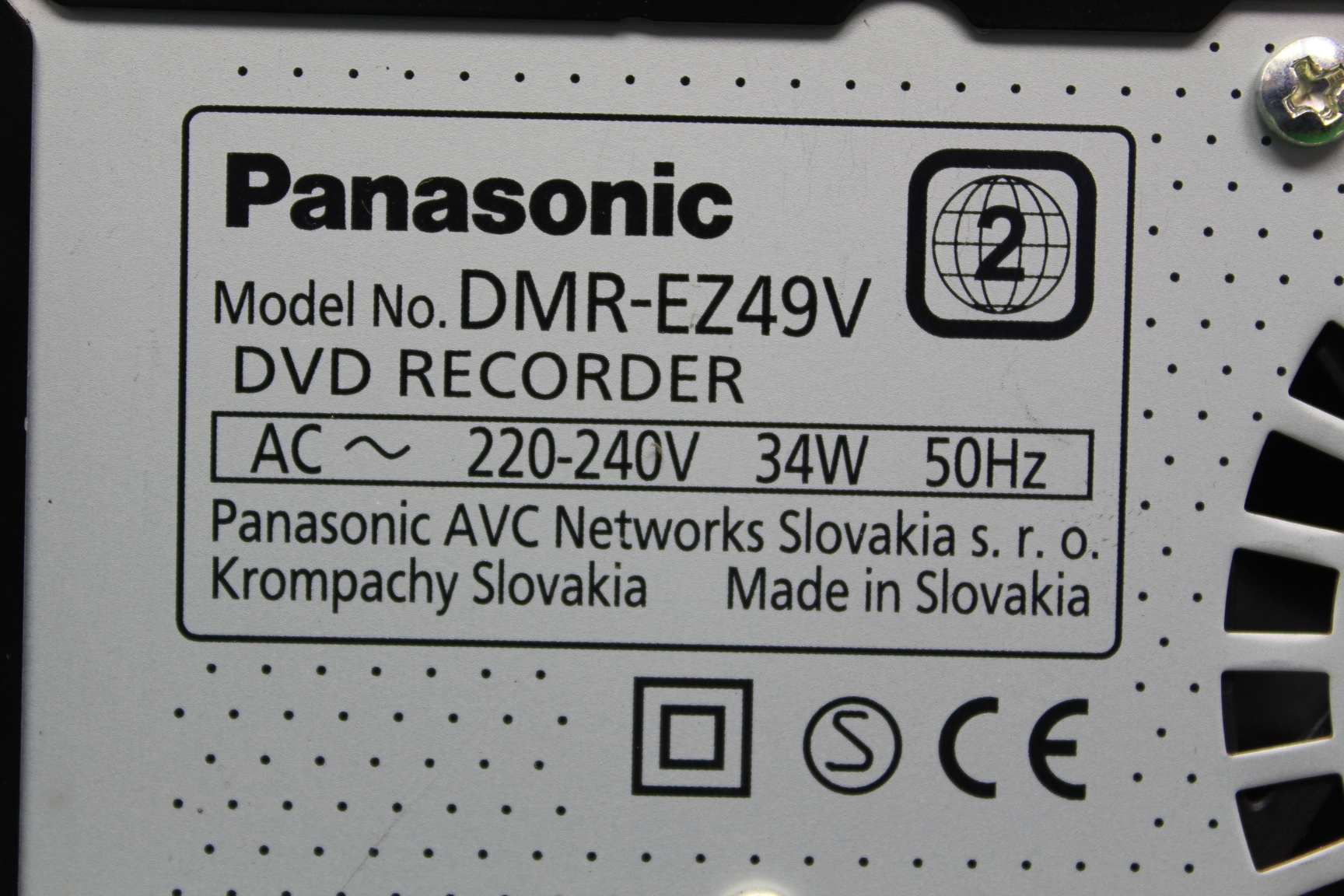 Image of Panasonic DMR-EZ49V DVD/ VHS Combo Recorder W/ Freeview (Copy tapes to DVD)