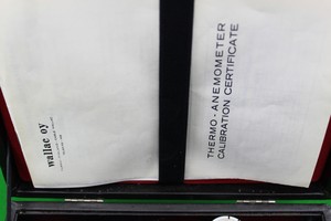 Thumbnail image of Wallac Thermo Anemometer Calibration Certificate Degrees Laboratory