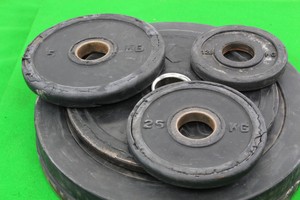 Thumbnail image of Assortment of Weight Plates 578 kg in total Hampton, Nelco, Jordan