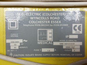 Thumbnail image of SAM 14 High Vacuum-High Flow Medical Suction Unit Lab - Spares / Repairs