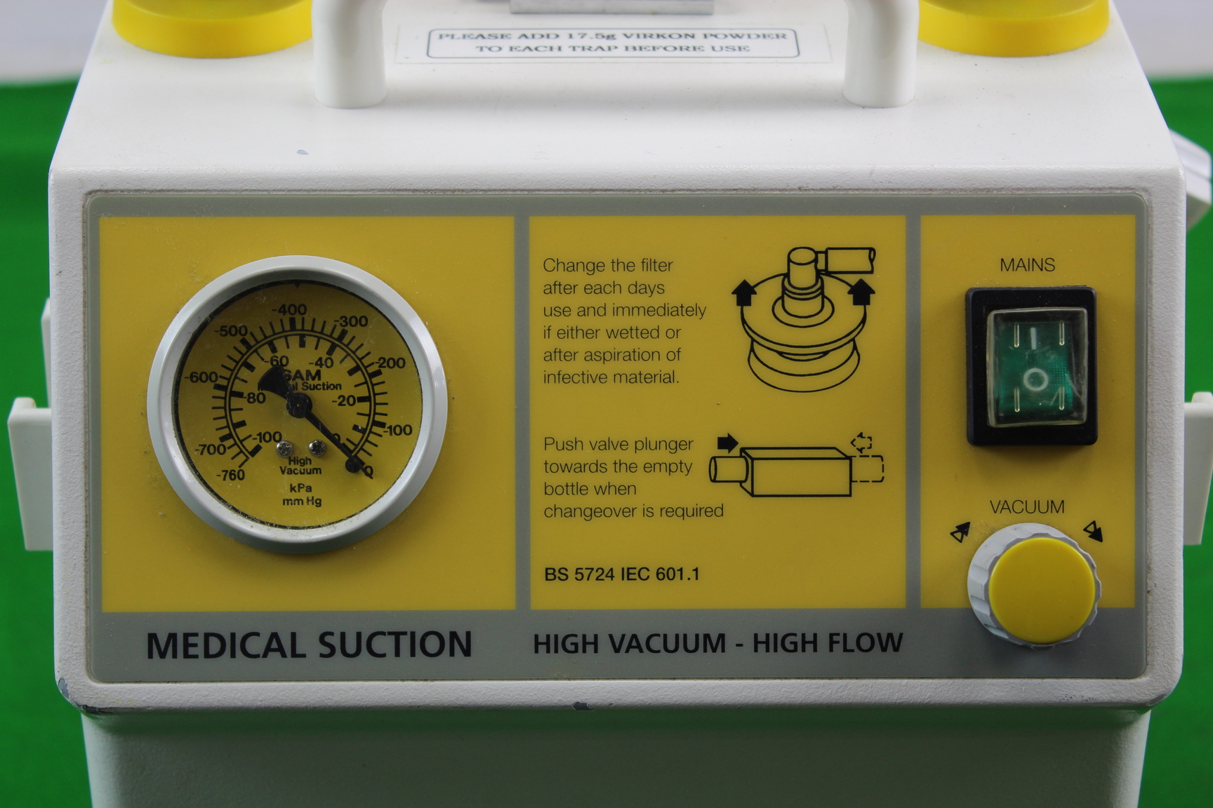 Image of SAM 14 High Vacuum-High Flow Medical Suction Units Lab Equipment 