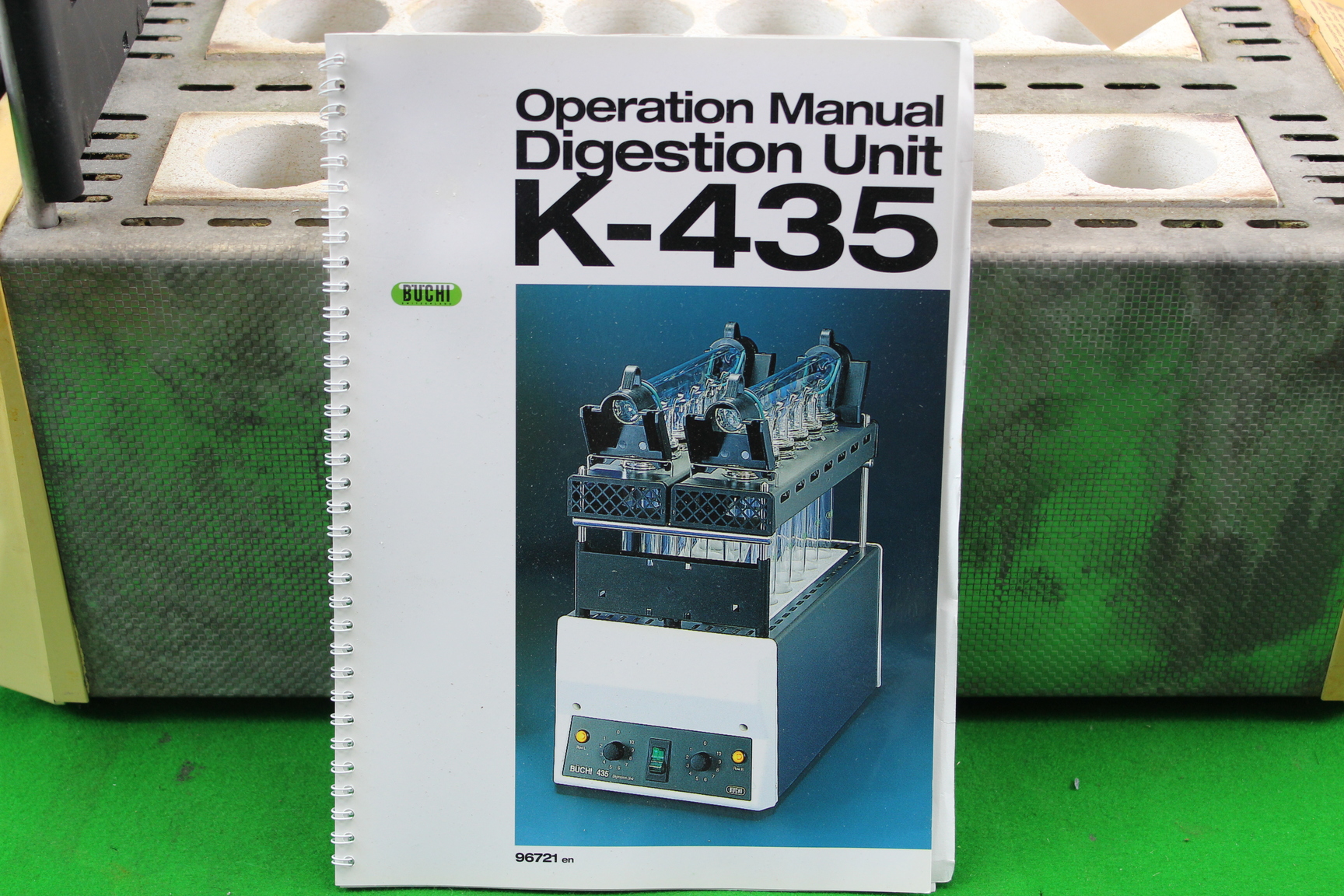 Image of Buchi Digestion Unit K-435 W/ Operating Manual Laboratory Missing Top Glassware