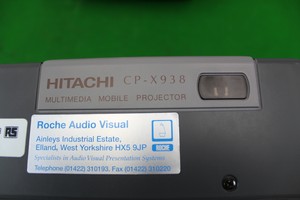 Thumbnail image of Hitachi CP-X938 Projector Electronic Multimedia Mobile Projector LCD Working 