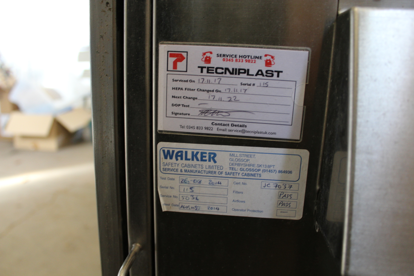 Image of Techniplast Animal Change Stations For Labs Air Flow Cabinet Velocity