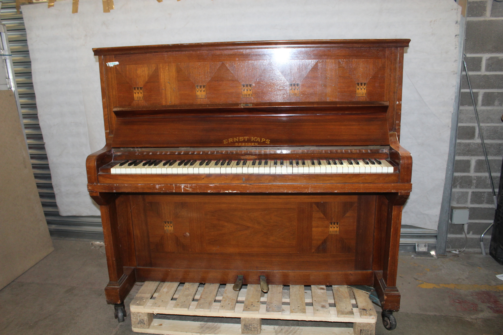 Image of Ernst Kaps Dresden Musical Baby Grand Piano Needs Tuning  