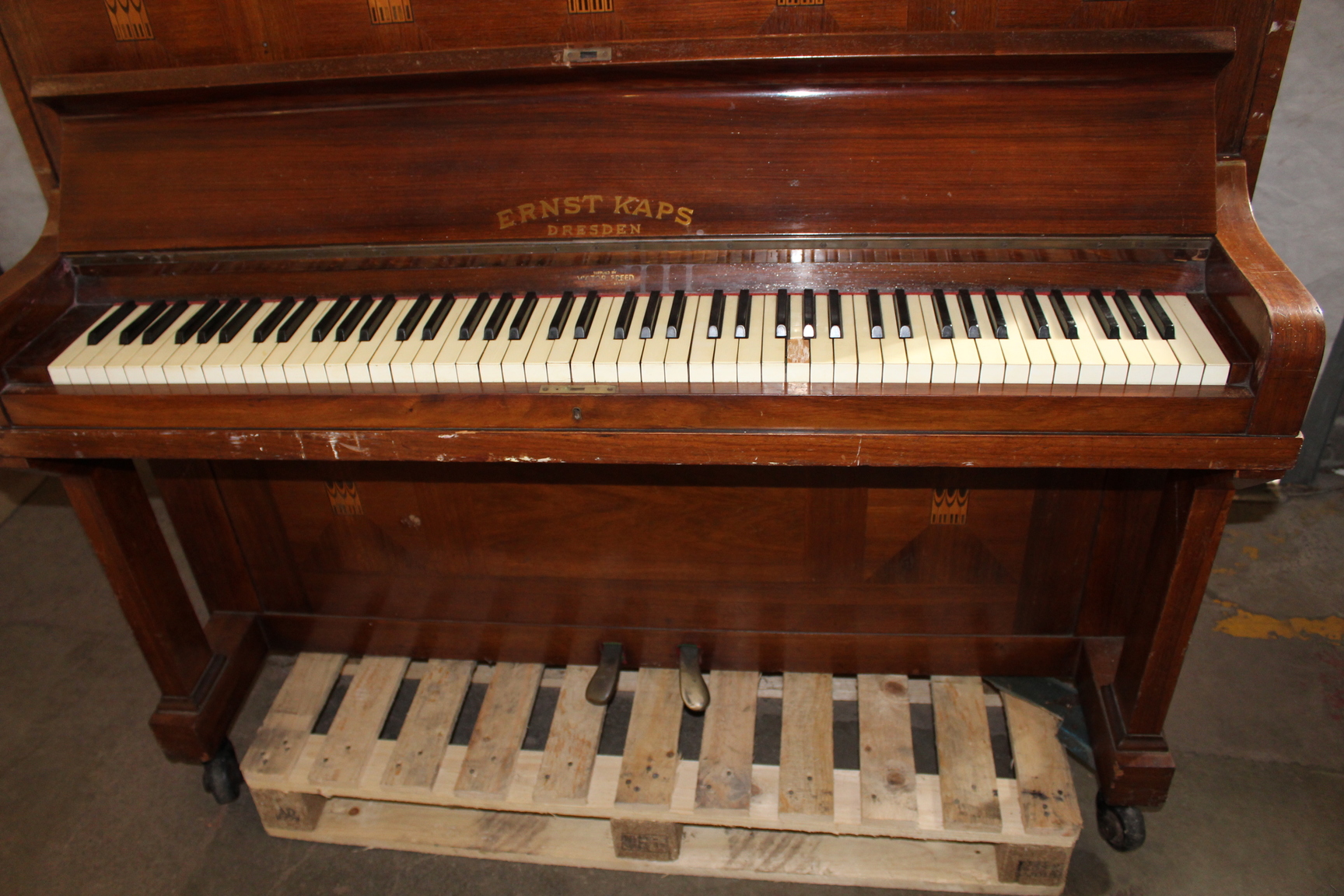 Image of Ernst Kaps Dresden Musical Baby Grand Piano Needs Tuning  