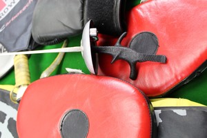 Thumbnail image of Small Job Lot Of Sports Equipment Mainly Boxing Tennis Badminton Exercise