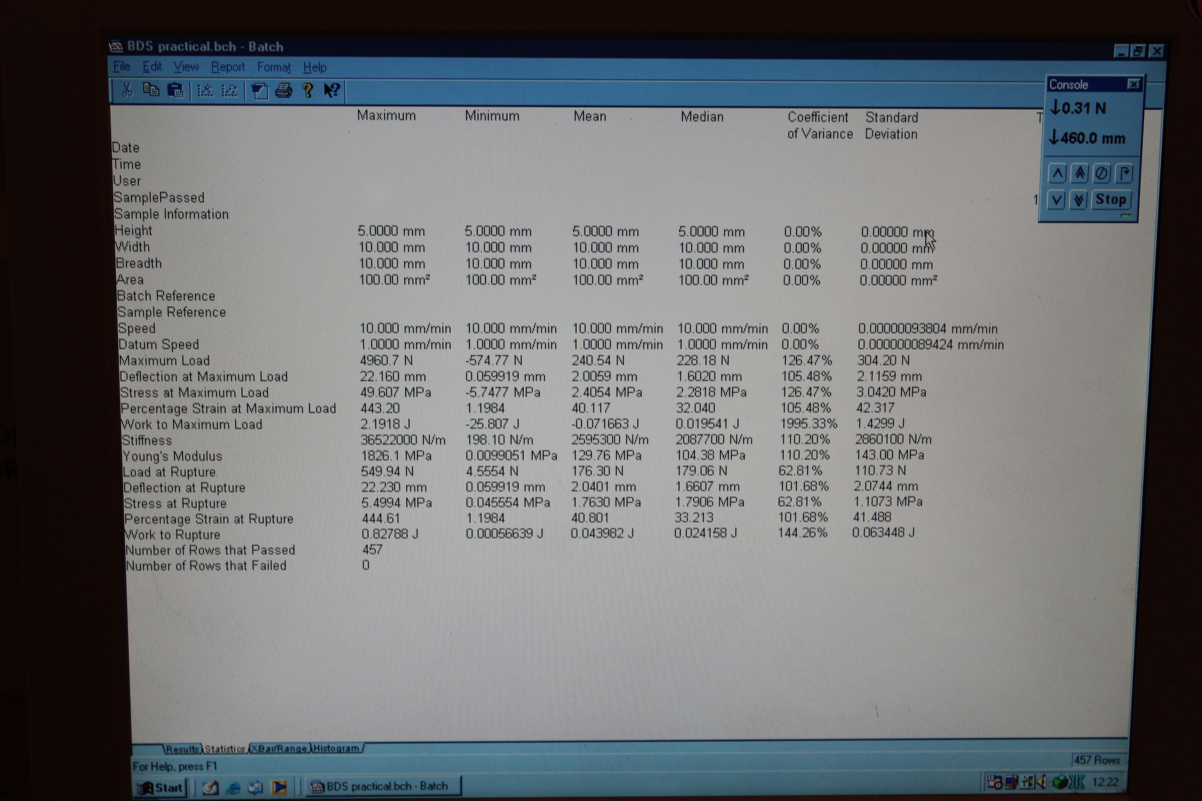 Image of Lloyd LR 5K Instruments Testing Plus Date Sheet System Lab Inc Extra Parts