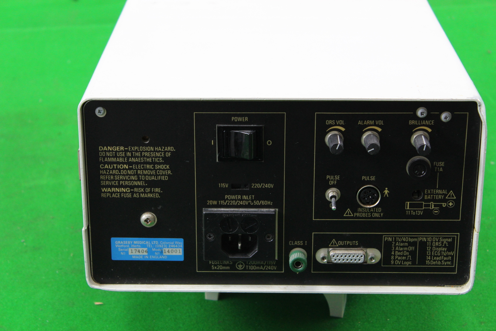 Image of Graseby Medical Rigel 304 Cardiac Monitor Medical Lab Equipment