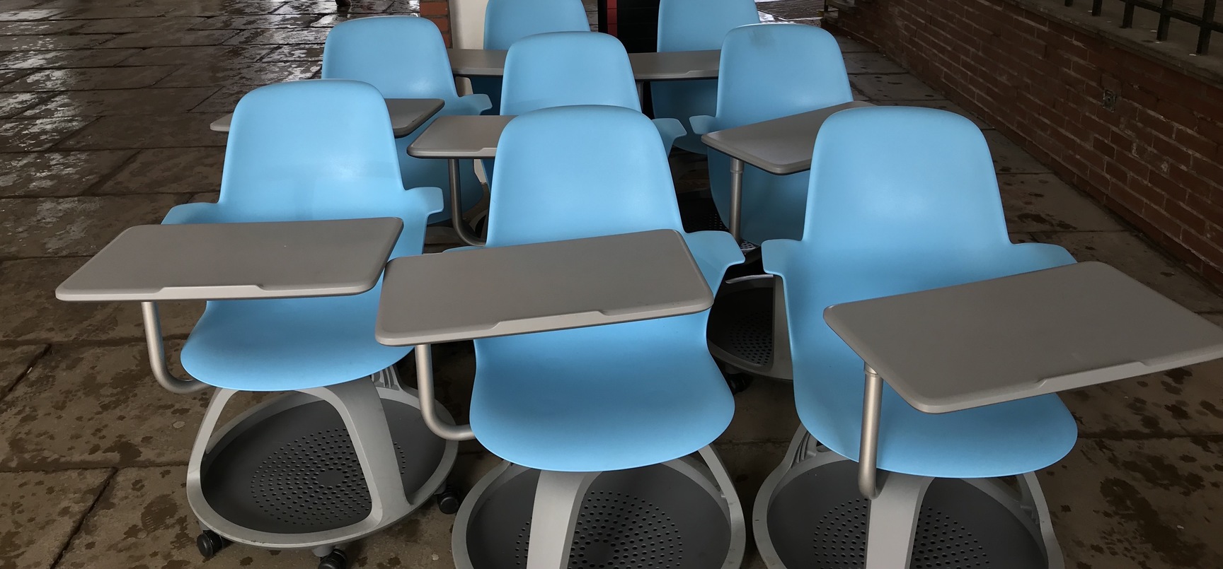 Image of 1 x Steelcase Node Chairs, Student / Patient Chair,  with Desk & Under Storage