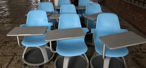 Thumbnail image of 1 x Steelcase Node Chairs, Student / Patient Chair,  with Desk & Under Storage