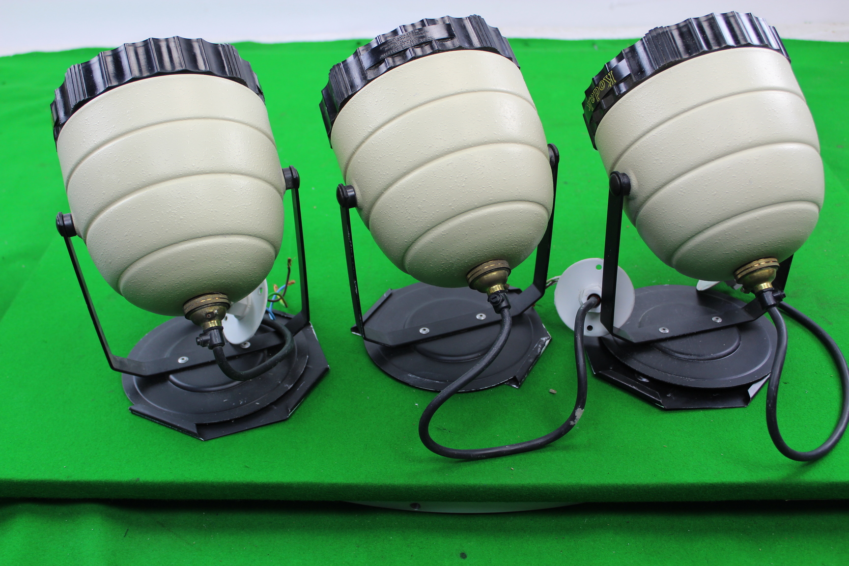 Image of 3 x Vintage Retro Industrial Cream Beehive Kodak Spotlight Photography