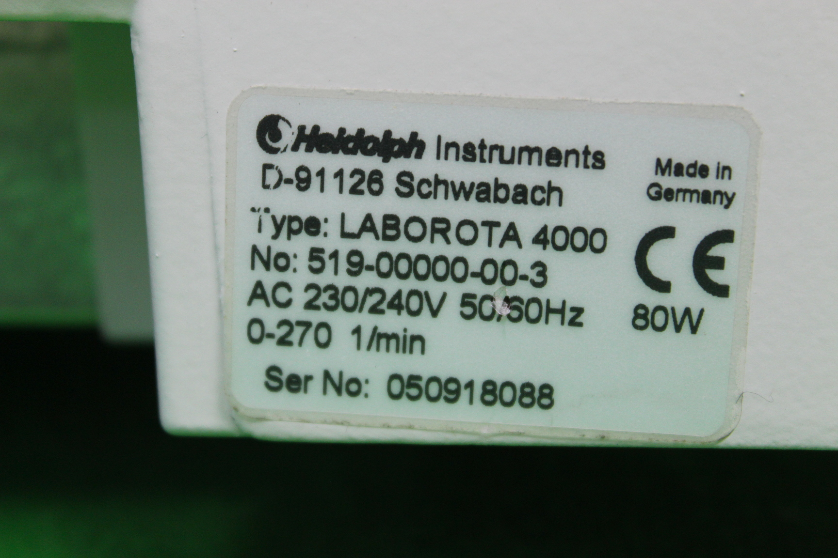 Heidolph Laborota 4000 Rotary Evaporator With Heidolph WB Eco Water