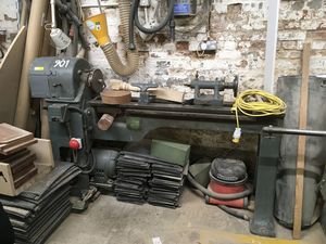 Thumbnail image of A.Cooksley and Co Wood Work Shop Lathe Motor Size ALK2 52" x 62" x 19"