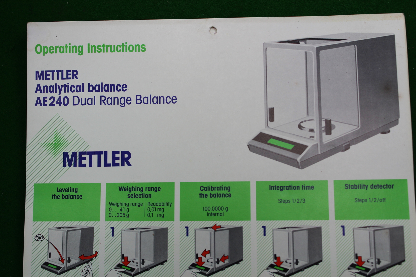 Image of Mettler AE 240 Analytical Balance 