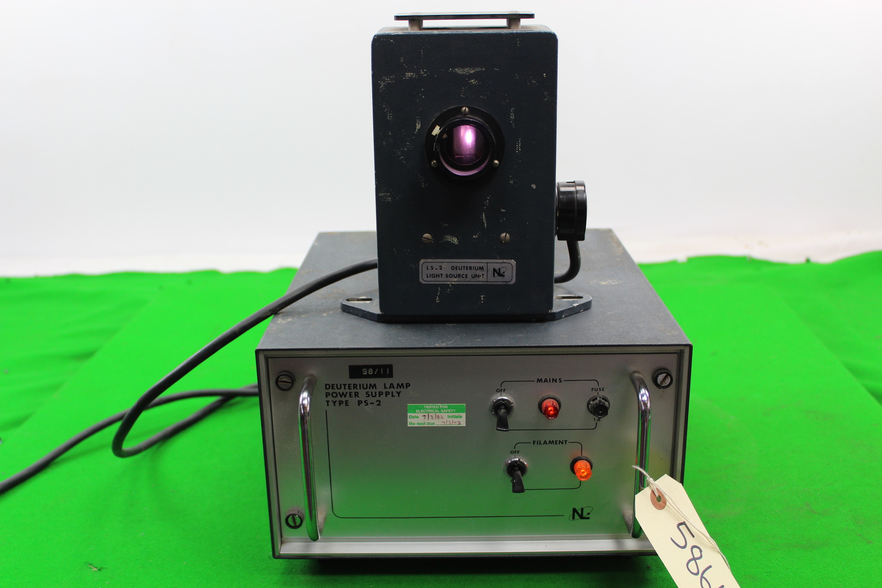 Image of Nortech Laboratories Ltd Deuterium Lamp Power Supply PS-2 + LS-2 Light Source 