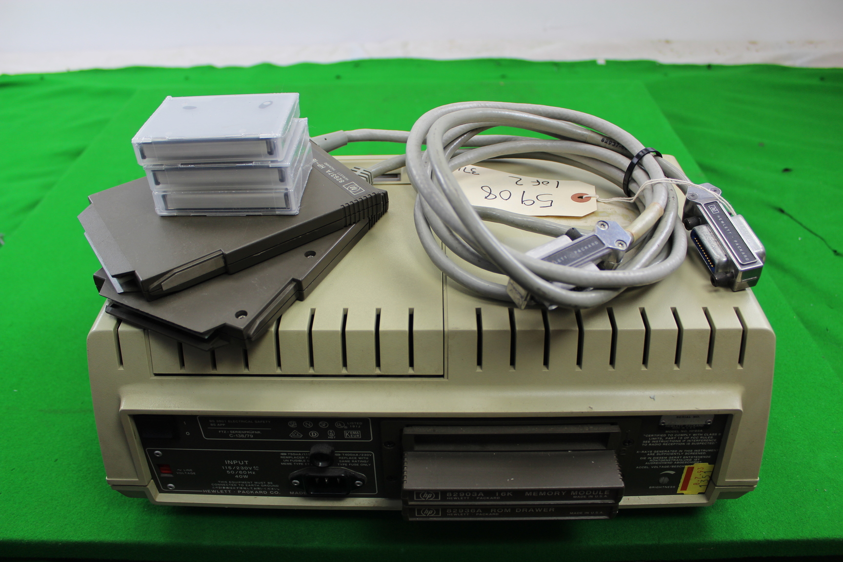 Image of HP  85 Computer with 3 new Data Tapes & 2 x HP-1B Interface 