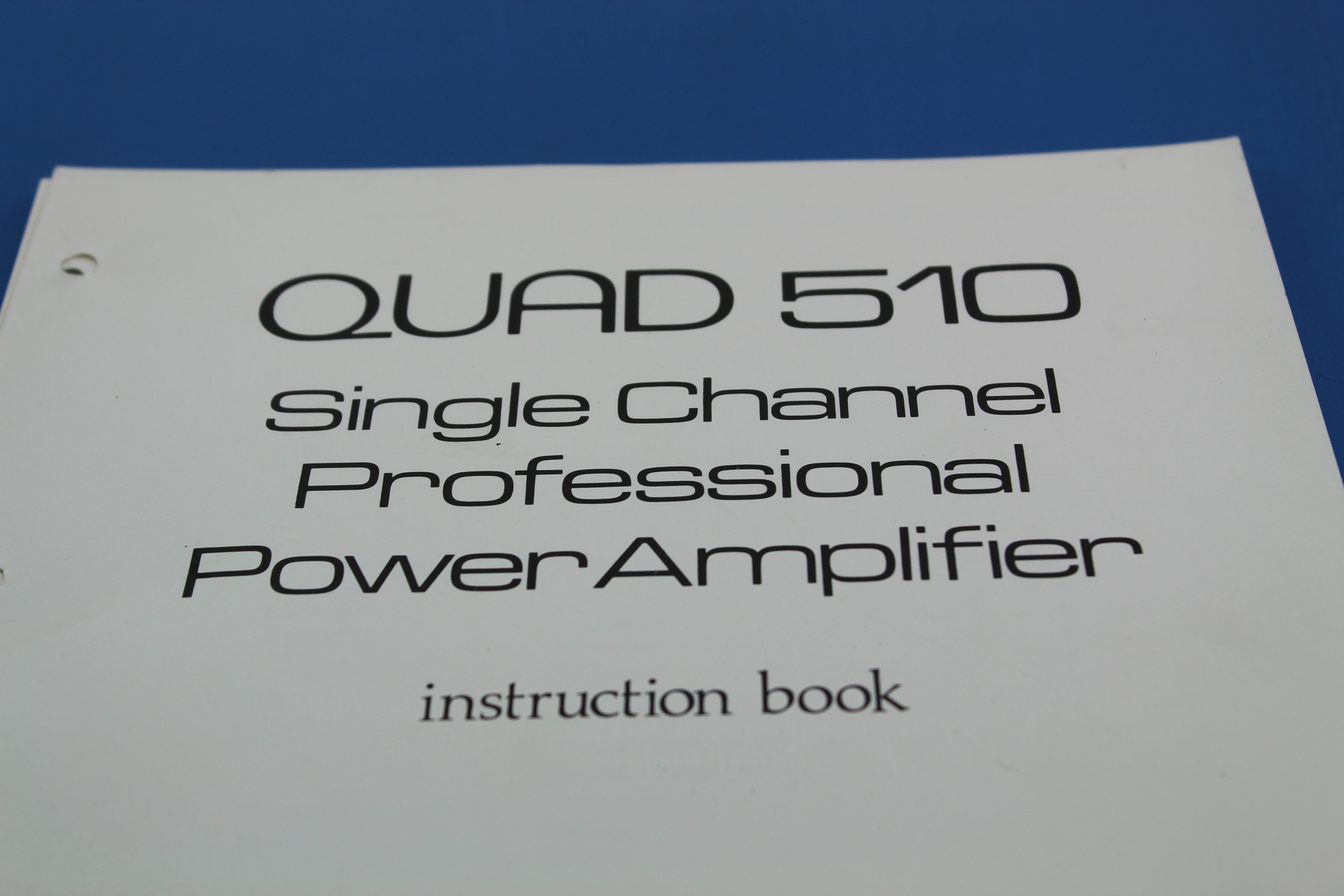 Image of Quad 510 Single Channel Professional Power Amplifier Sound Lab Equipment