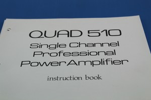 Thumbnail image of Quad 510 Single Channel Professional Power Amplifier Sound Lab Equipment