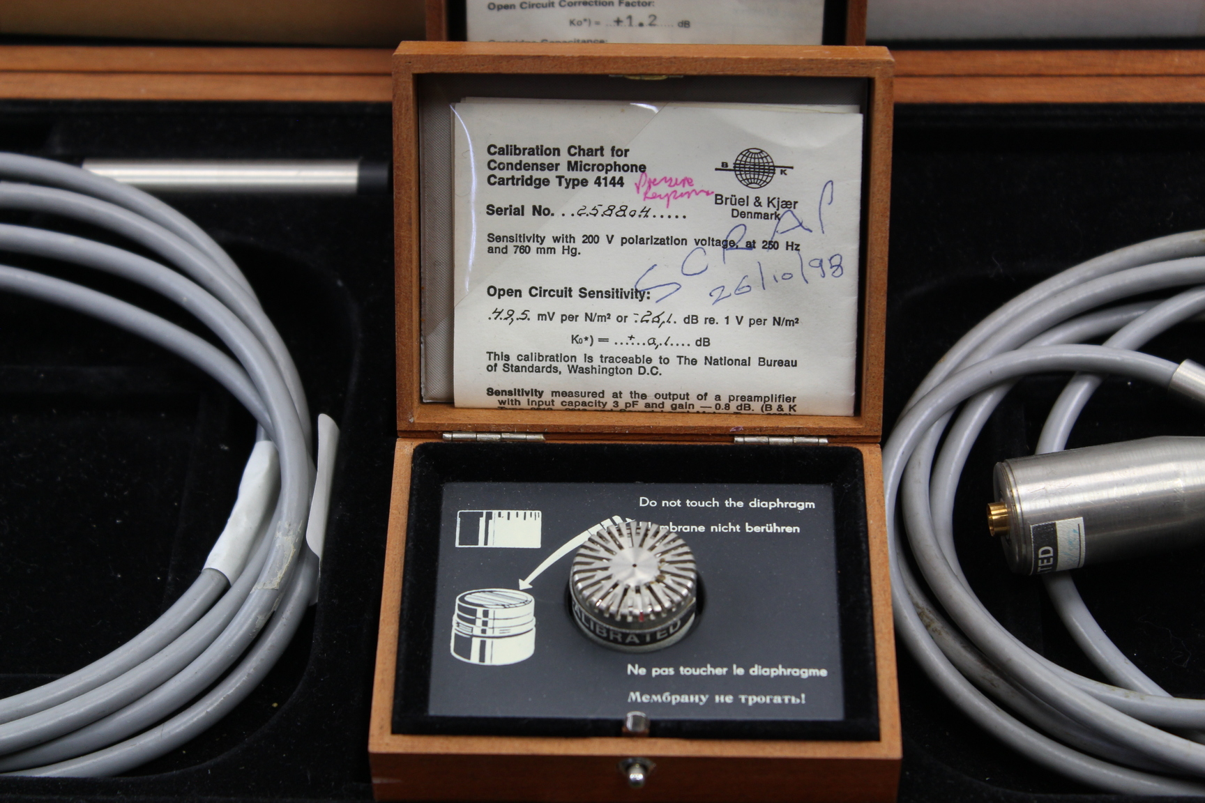 Image of Lot of Bruel & Kjær Type 2615 Cathode Followers, 4144 Microphones, & Accessories