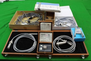 Thumbnail image of Lot of Bruel & Kjær Type 2615 Cathode Followers, 4144 Microphones, & Accessories