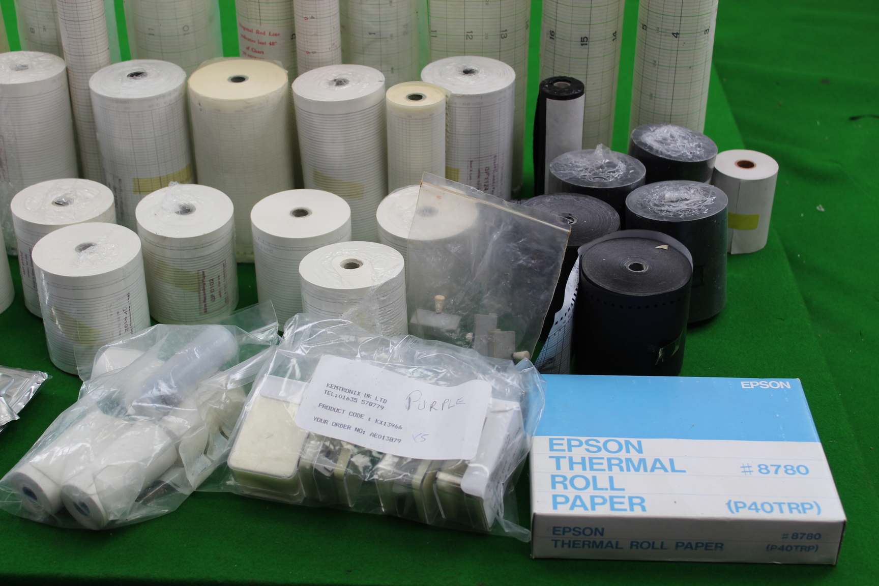 Image of Large Quantity of Printer Recording Paper Thermal Roll Paper Bruel & Kjaer Epson