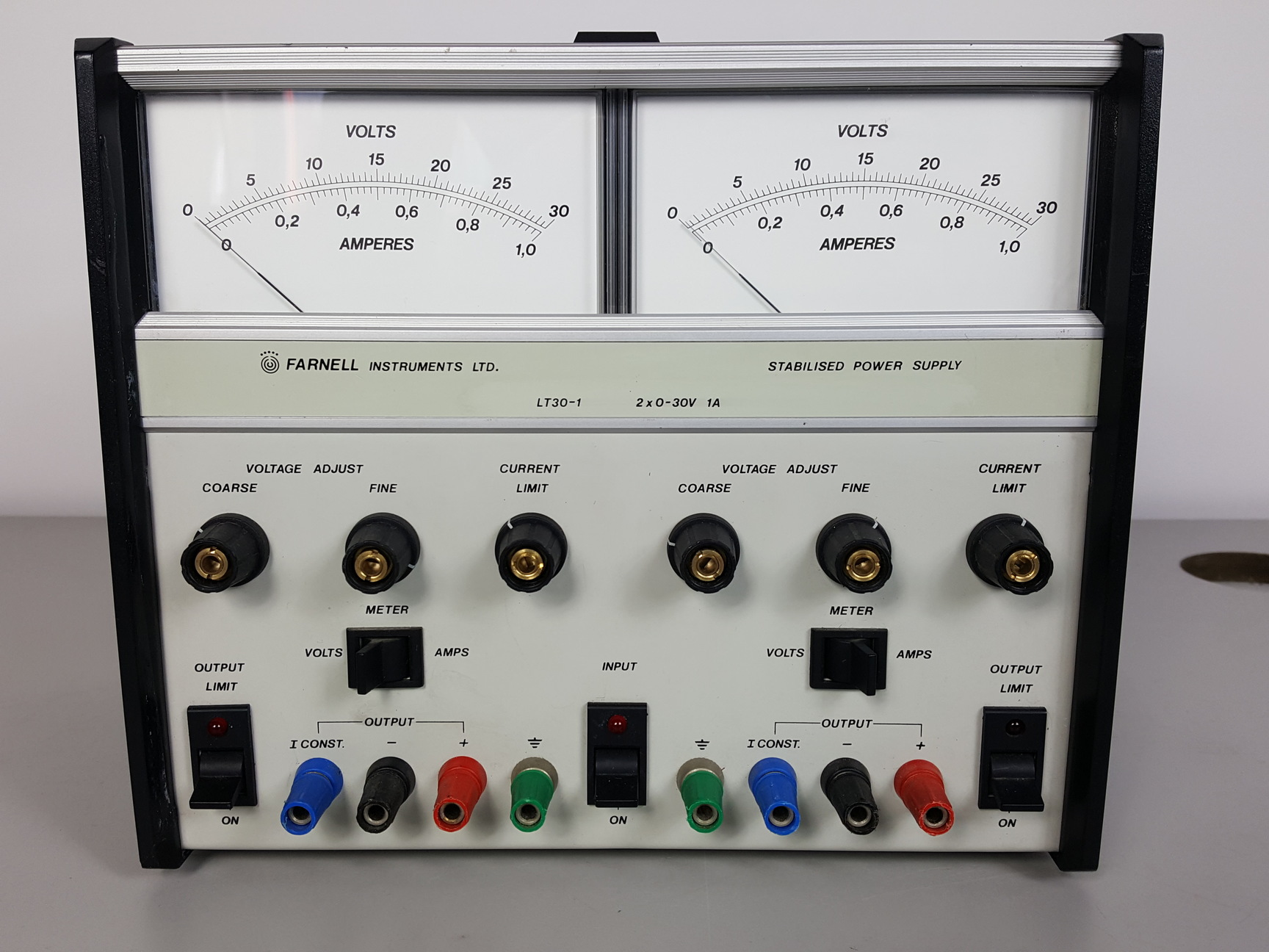 Image of Farnell Instruments Stabilised Power Supply Dual Output Lt30-1 2 X 0-30v 1a Lab