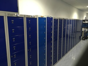 Thumbnail image of Garment Collection Lockers Staff 15 Doors Germ Guard 430x330x170mm Office Staff 
