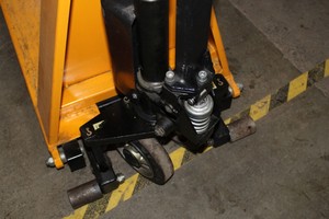 Thumbnail image of GS High Lift Pallet Truck Capacity 1000KG Stabilise Wheels Fork Manual Lift  