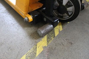 Thumbnail image of GS High Lift Pallet Truck Capacity 1000KG Stabilise Wheels Fork Manual Lift  