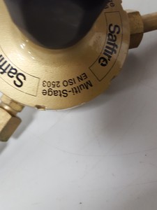 Thumbnail image of Lot of 6 Gas Regulators Multi-Stage CO2 Helium Saffire Lab-Master Untested