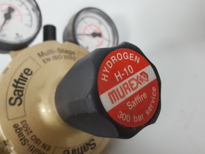 Thumbnail image of Lot of 6 Gas Regulators Multi-Stage CO2 Helium Saffire Lab-Master Untested