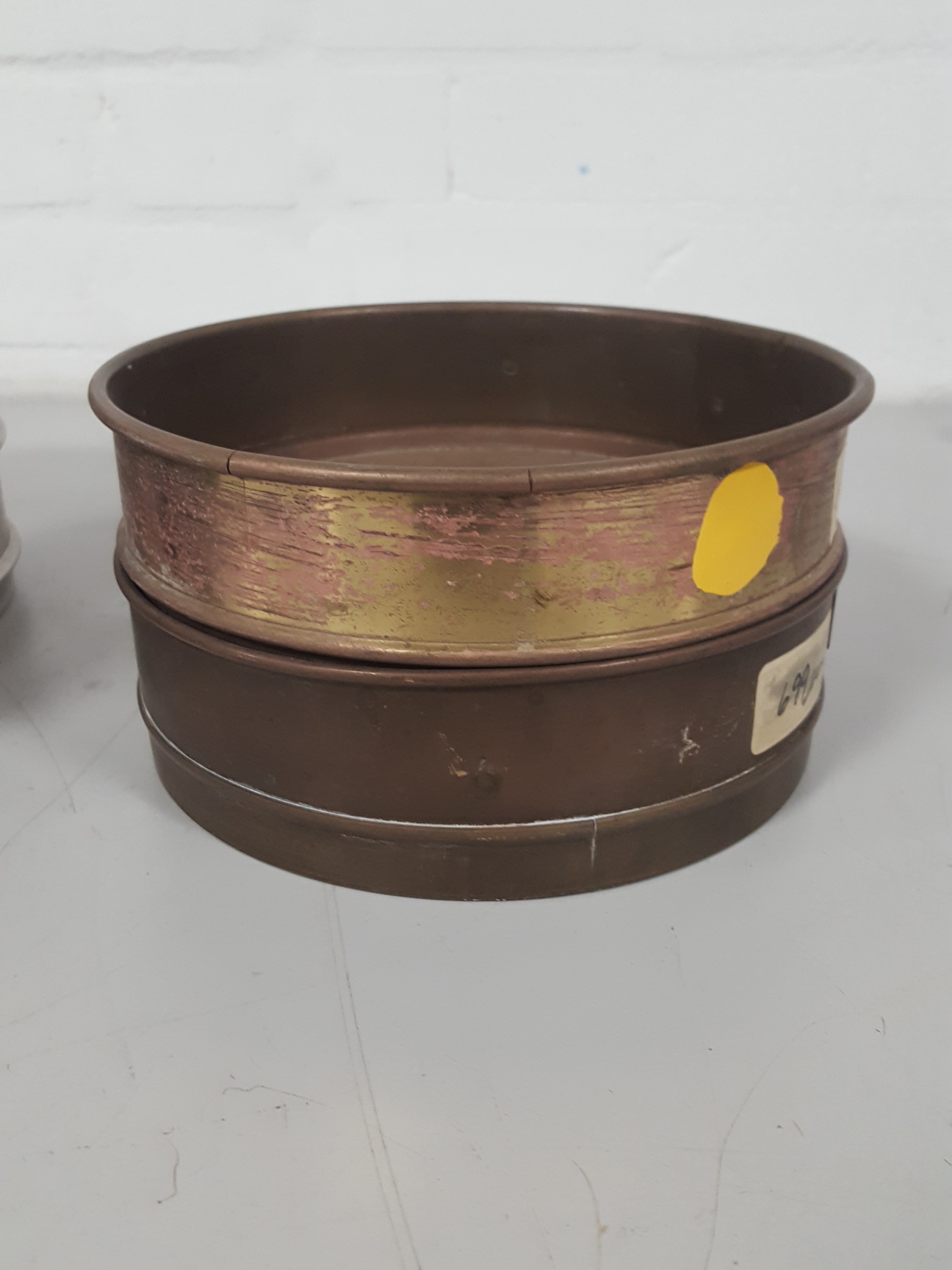 Image of 4x Endecotts Laboratory Test Sieves 2x Brass 2x Stainless Steel 125 699 63 212