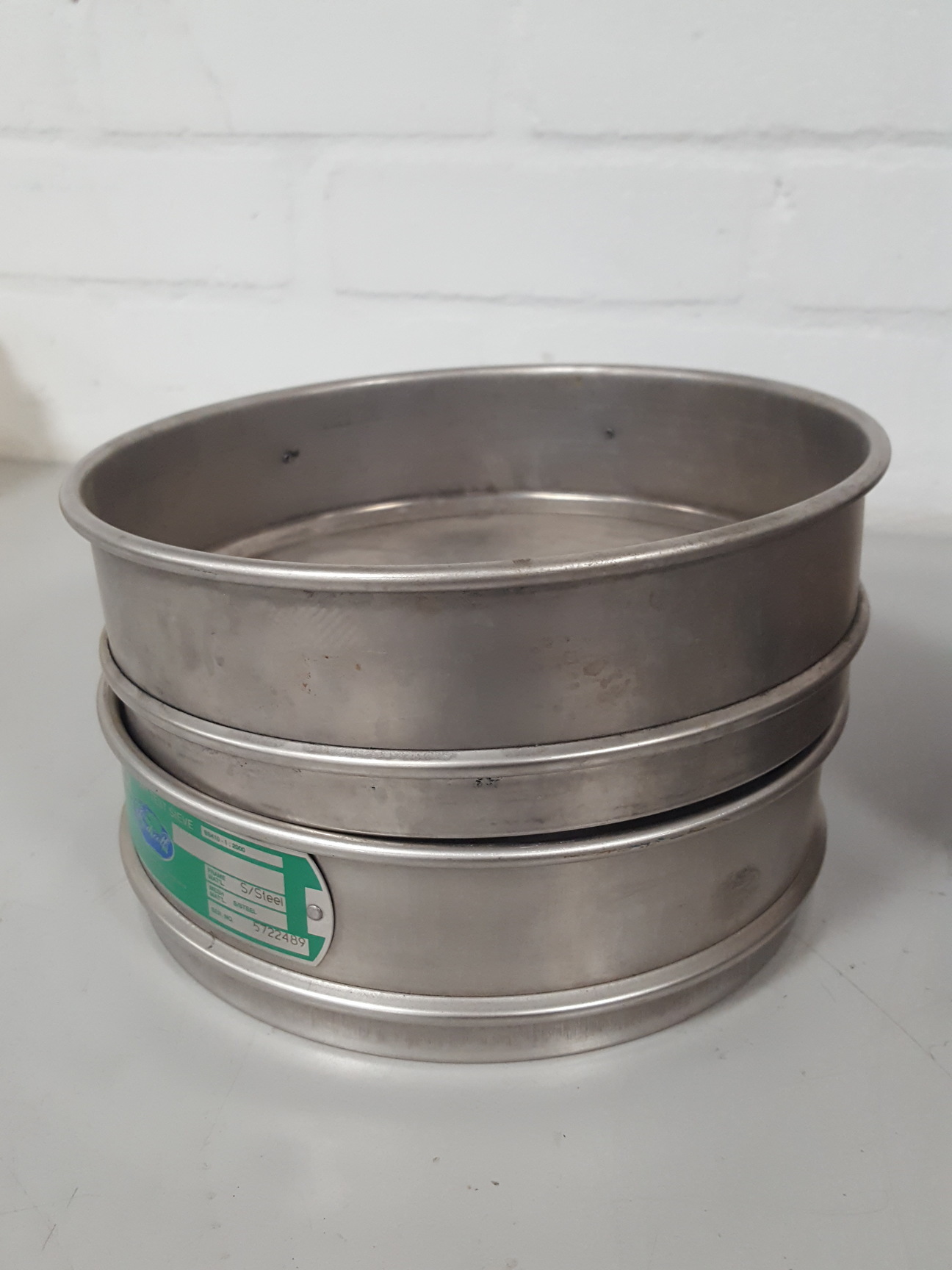 Image of 4x Endecotts Laboratory Test Sieves 2x Brass 2x Stainless Steel 125 699 63 212