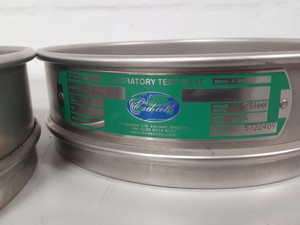 Thumbnail image of 4x Endecotts Laboratory Test Sieves 2x Brass 2x Stainless Steel 125 699 63 212