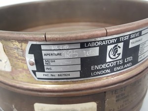 Thumbnail image of 4x Endecotts Laboratory Test Sieves 2x Brass 2x Stainless Steel 125 699 63 212