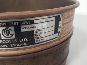 Thumbnail image of 4x Endecotts Laboratory Test Sieves 2x Brass 2x Stainless Steel 125 699 63 212