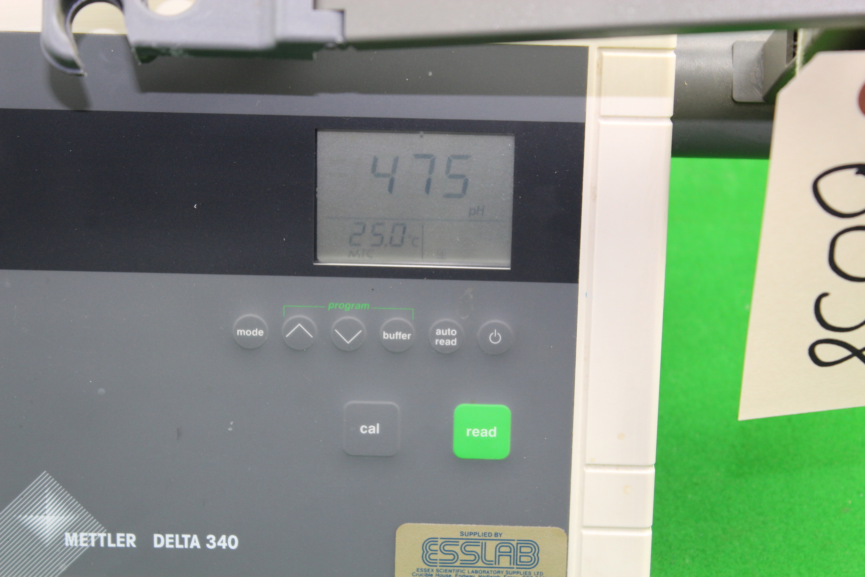 Image of Mettler Toledo Delta 340 pH Meter Laboratory Analytic Data Controller with Stand