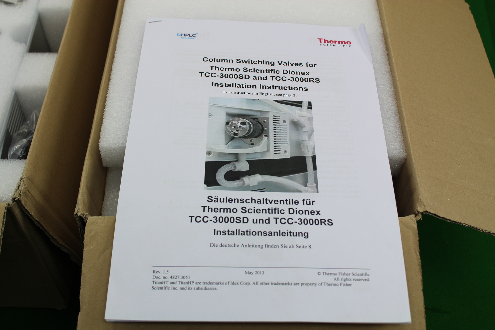 Image of Thermo Scientific Left and Right Column Switching Actuation Valves Dionex