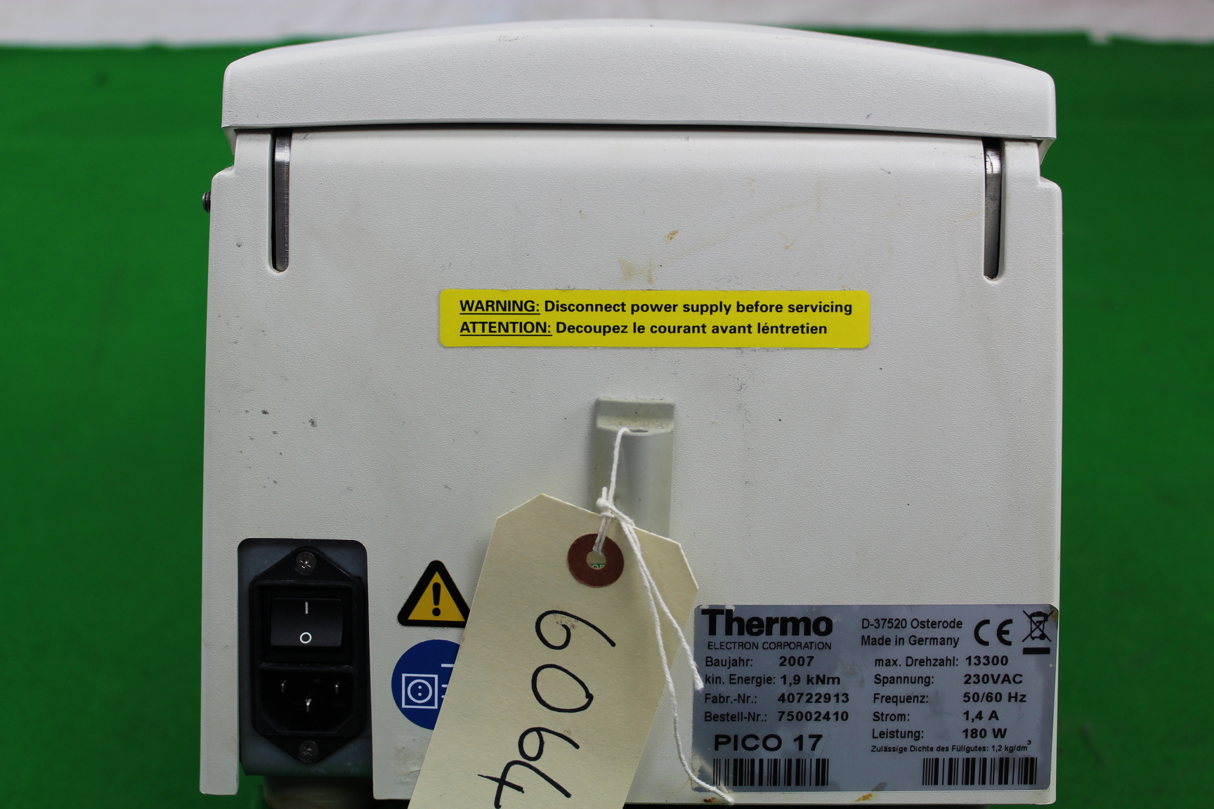 Image of Thermo Heraeus Pico 17 Centrifuge w/Rotor, Faulty Spares / Repair, Lab