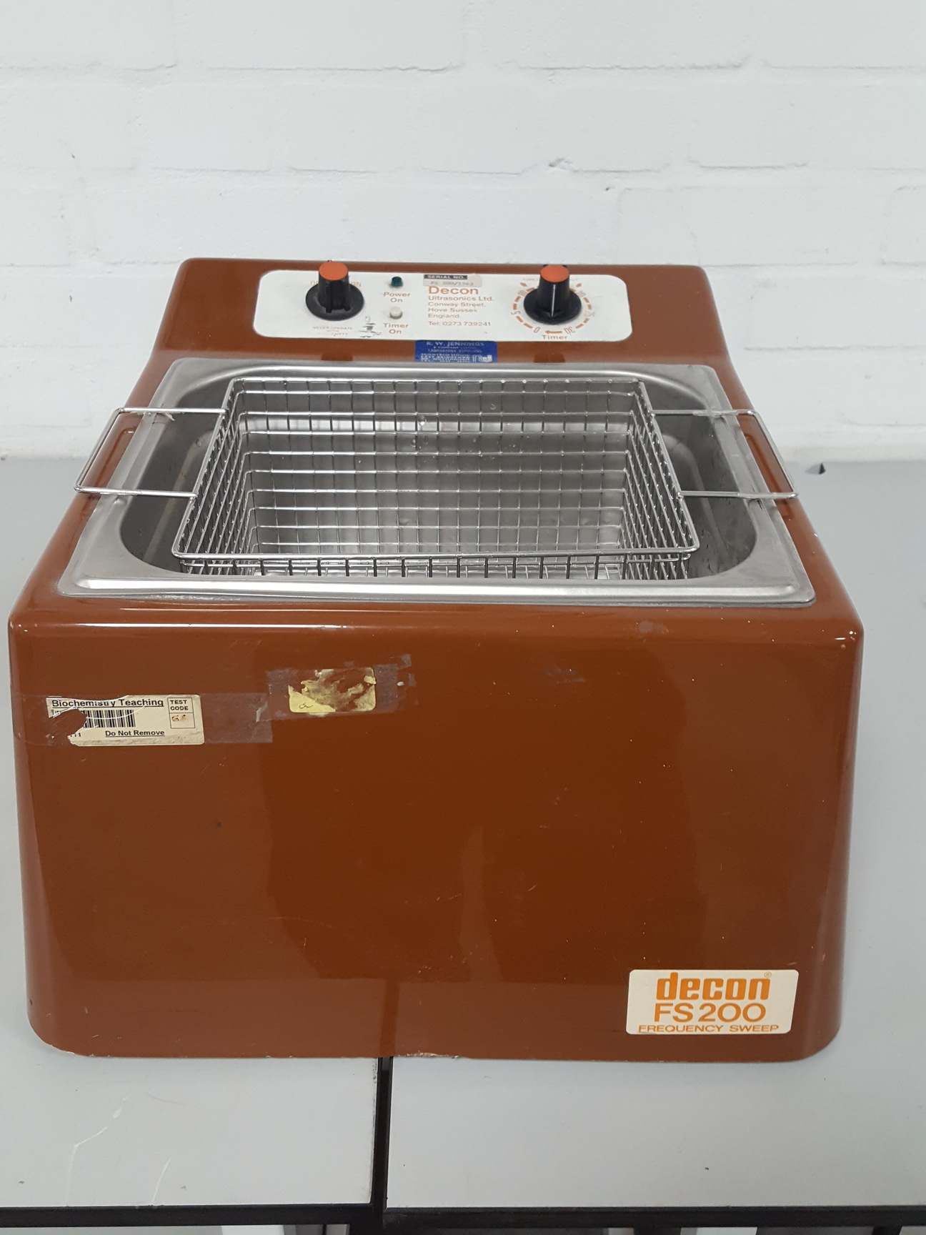 Image of Decon FS200 Ultrasonic Bath Frequency Sweep Lab - Spares Repairs