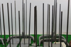 Thumbnail image of Job Lot of 30 Laboratory Clamp Stands Various Heights 46cm-83cm Science Lab