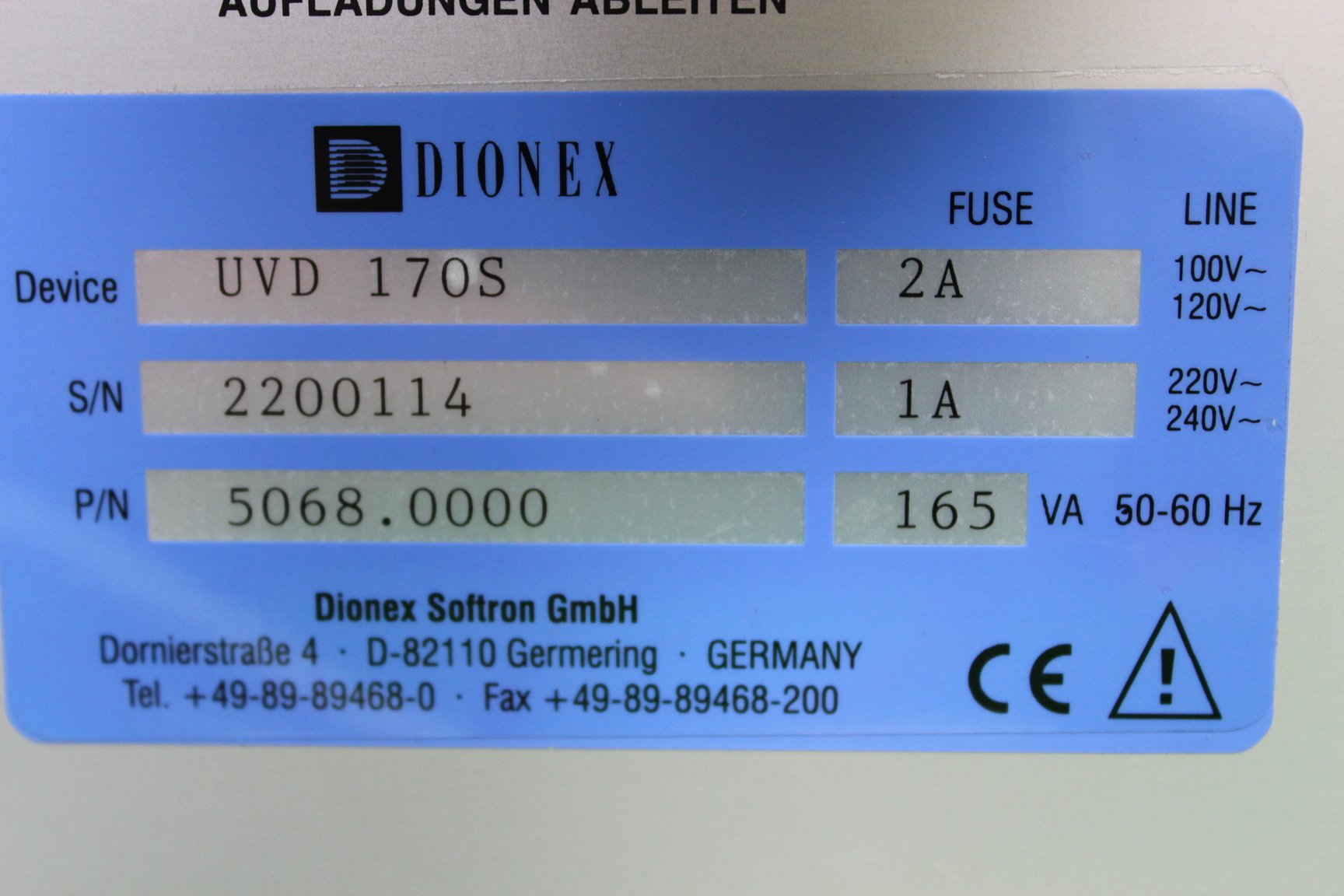 Image of Dionex Chromatography System UVD170S Detector GP50 Gradient Pump Chromeleon 6.30
