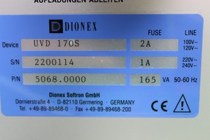 Thumbnail image of Dionex Chromatography System UVD170S Detector GP50 Gradient Pump Chromeleon 6.30
