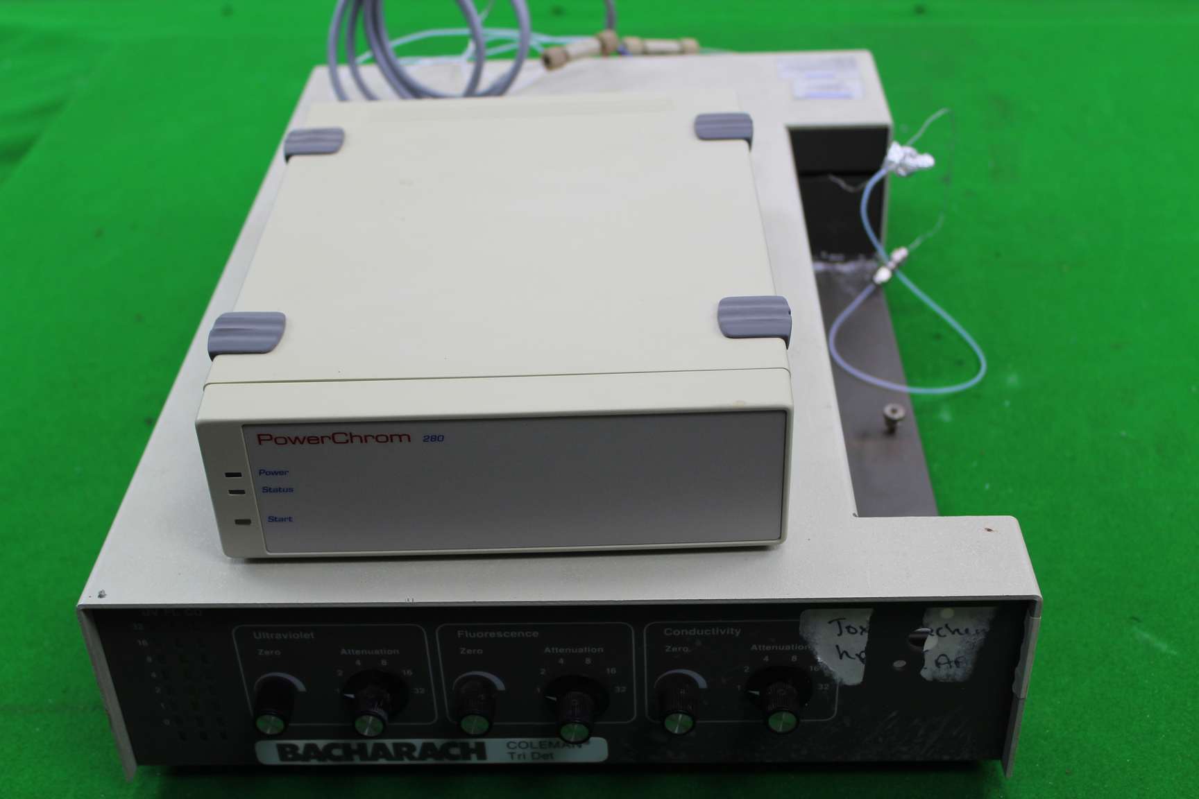 Image of Bacharach Coleman Tri Det + PowerChrom ER280 Chromatography Fluorescence Lab