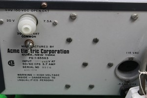 Thumbnail image of Perkin-Elmer 150 Xenon Power Supply Acme Electric Corporation