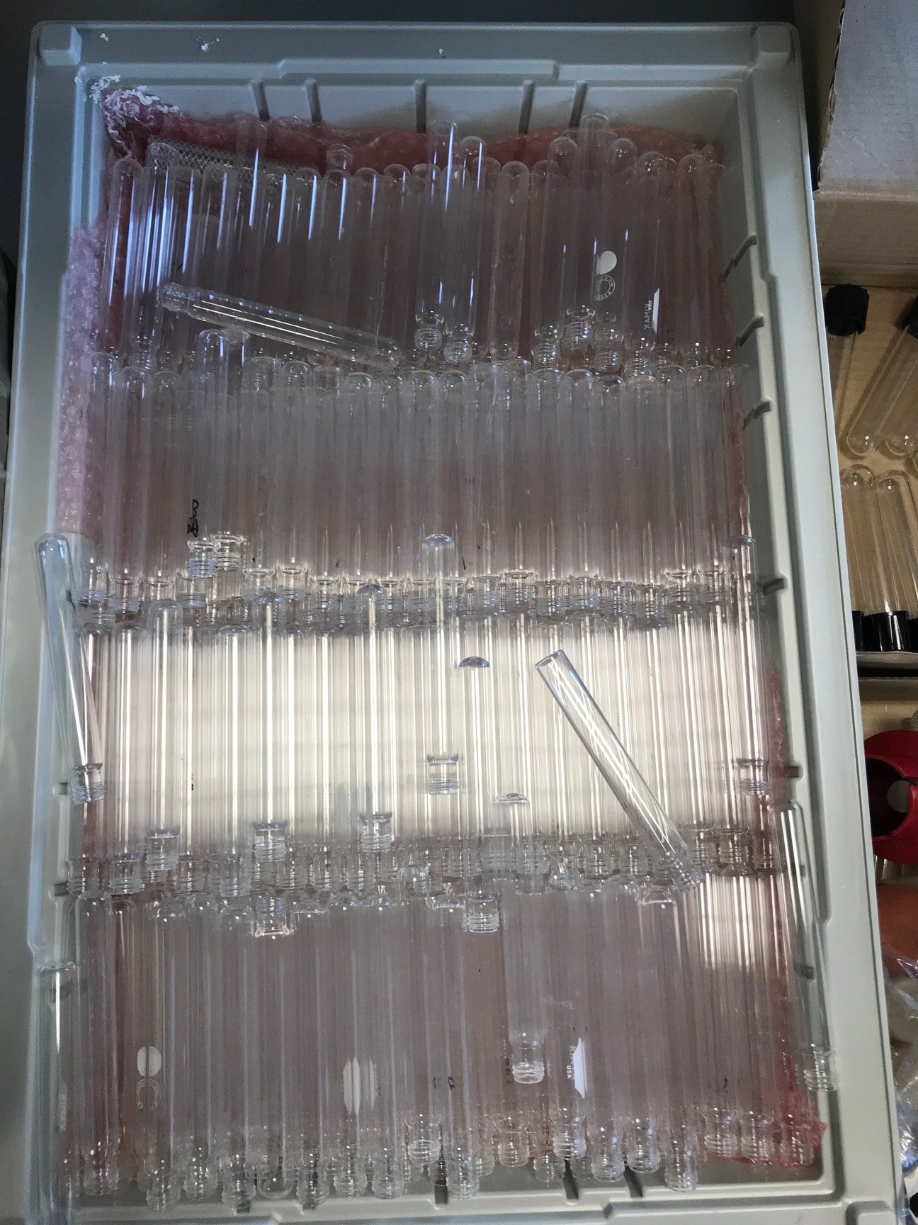 Image of Job Lot Of Laboratory Glassware For Labs, Schools Pyrex Eppendorf Tubes Flasks