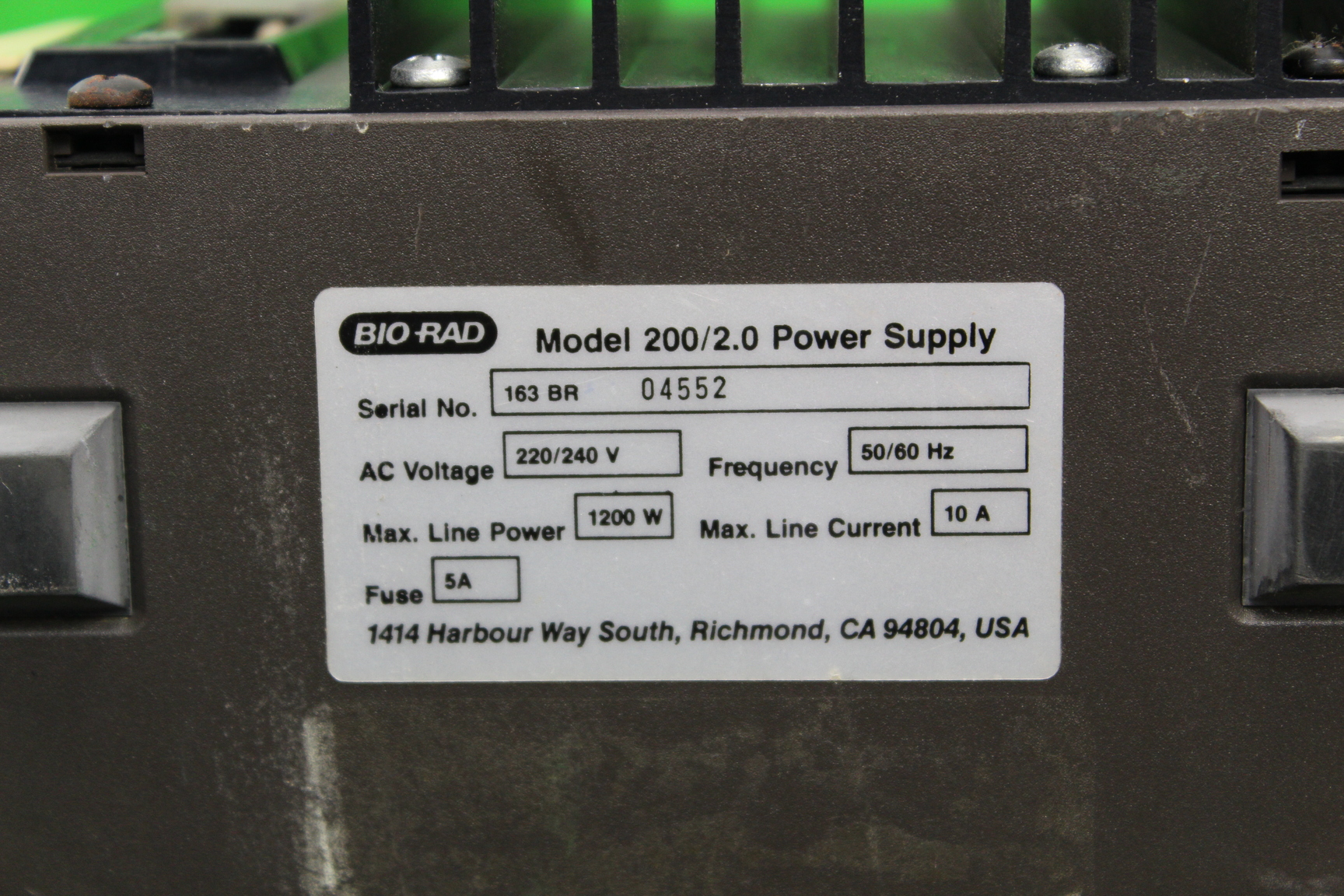 Image of Bio-Rad 200/2.0 High Voltage Power Supply Electrophoresis Lab Equipment